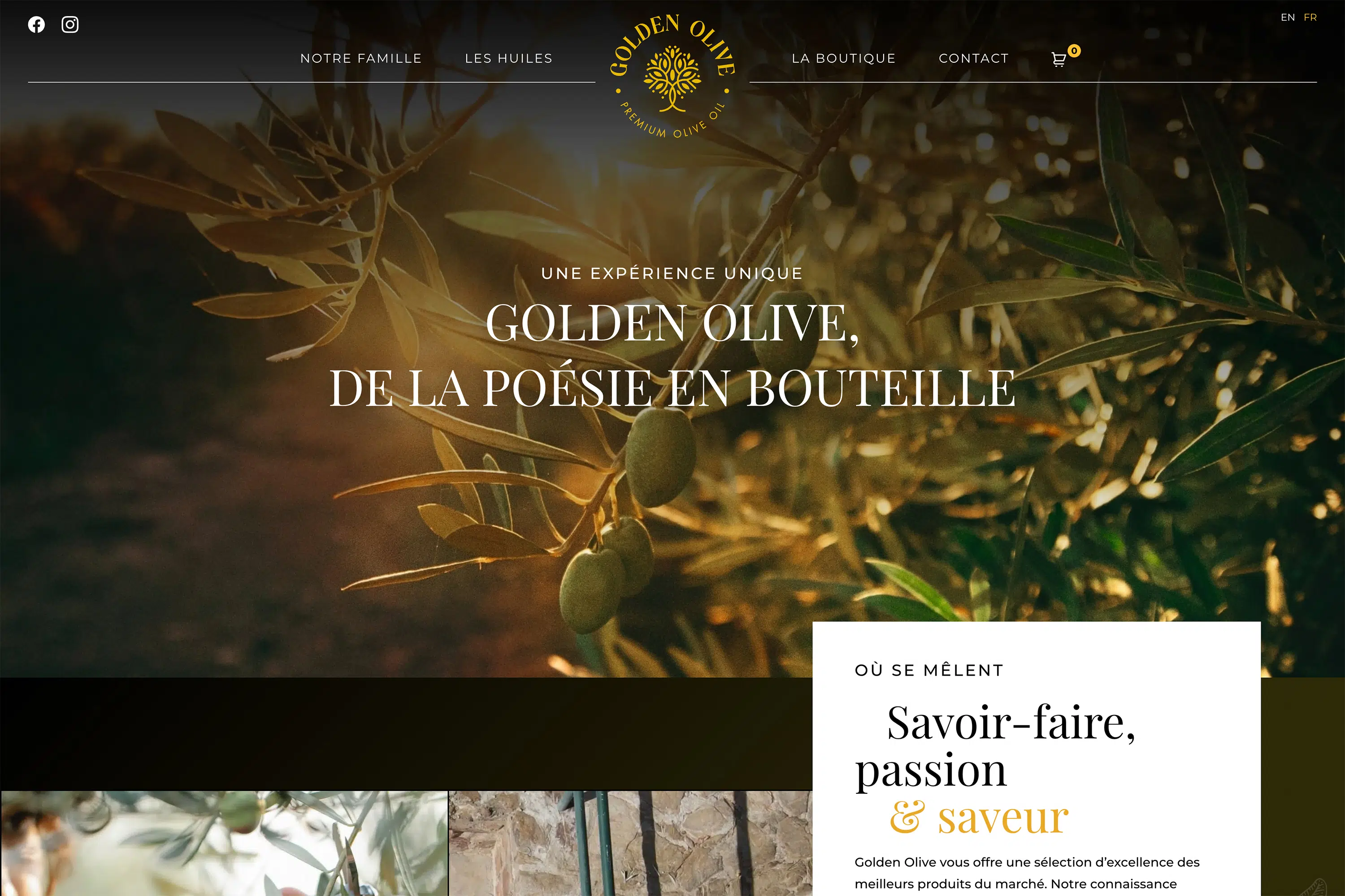 Golden Olive Suisse Golden Olive Suisse, e-commerce pour la vente d'huile d'olive