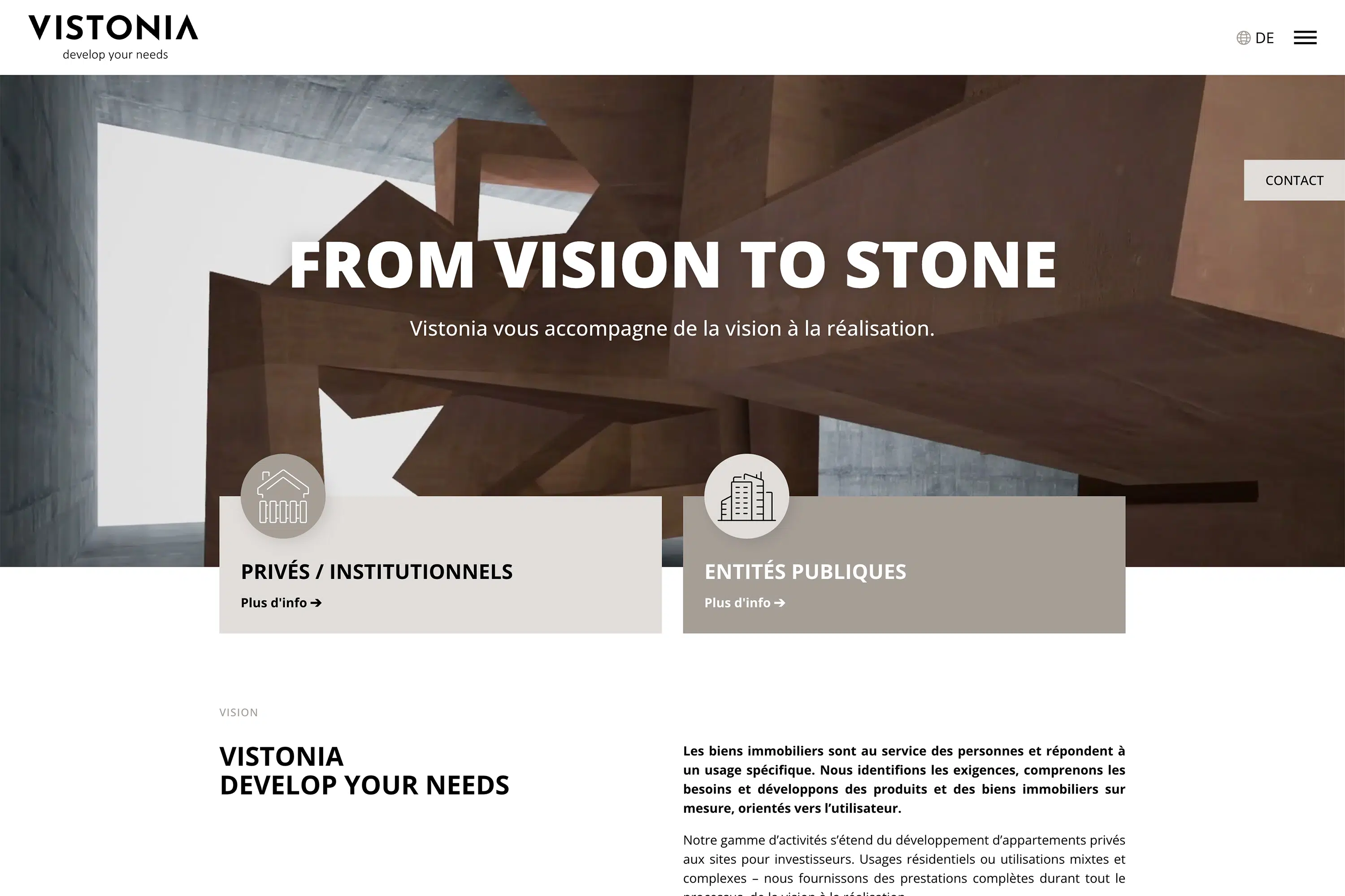 Site internet – Vistonia develop your needs Site internet – Vistonia develop your needs
