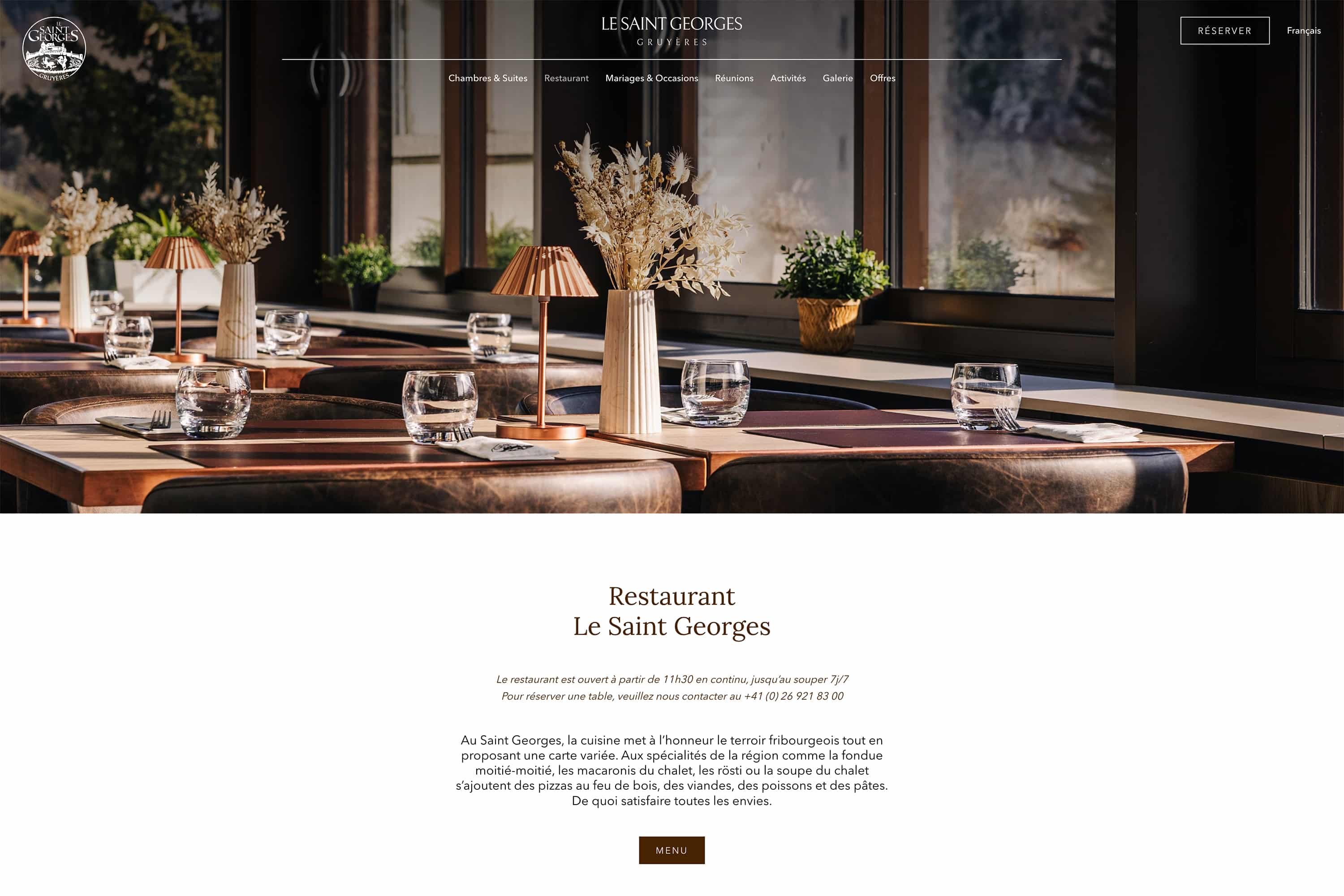 Hôtel & Restaurant Le Saint Georges à Gruyères Hôtel & Restaurant Le Saint Georges à Gruyères
